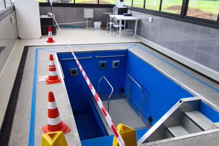 ASB-McM Constructions Watford FC Medical Centre Plunge Swimming Pool Installation Build